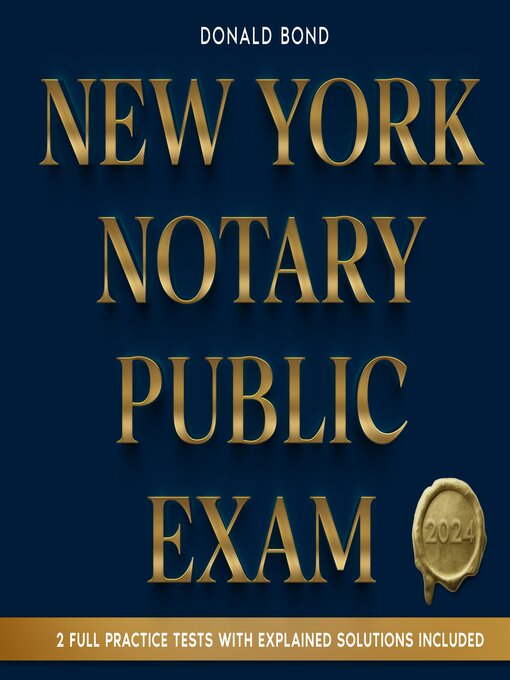 Title details for New York Notary Public Exam by Donald Bond - Available